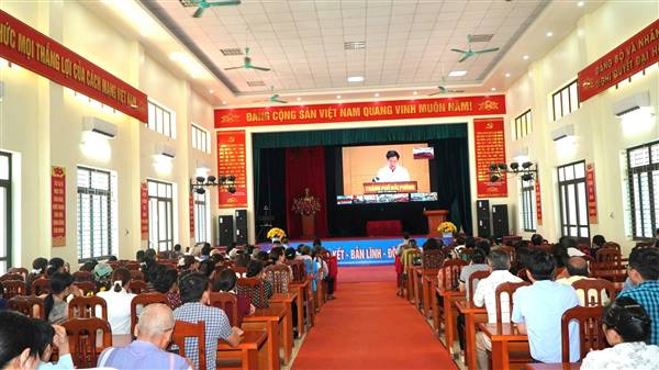 XÃ BẮC THANH MIỆN THAM DỰ HỘI NGHỊ TRỰC TUYẾN TIẾP XÚC CỬ TRI SAU KỲ HỌP THỨ NHẤT, QUỐC HỘI KHÓA XVI