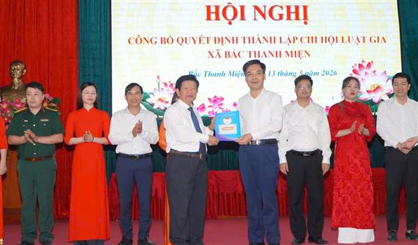 XÃ BẮC THANH MIỆN CÔNG BỐ QUYẾT ĐỊNH THÀNH LẬP CHI HỘI LUẬT GIA 