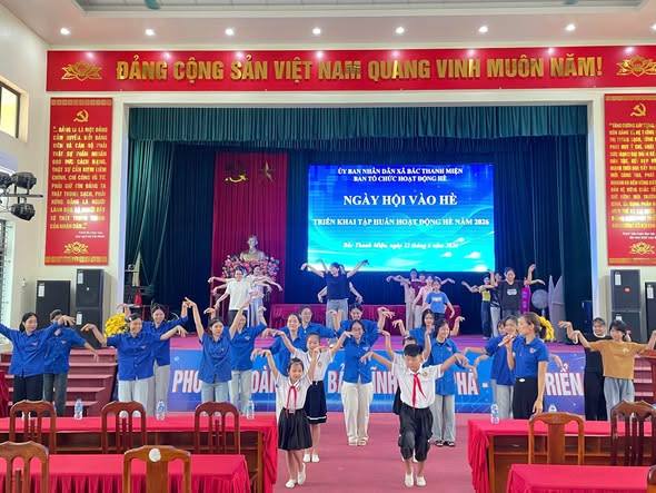 Đoàn xã Bắc Thanh Miện tổ chức ngày hội vào hè và tập huấn kỹ năng hoạt động hè năm 2026 
