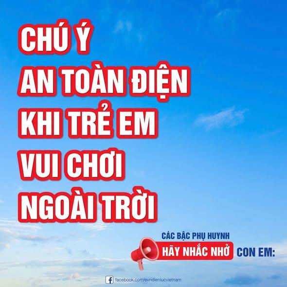 Chú ý an toàn điện khi trẻ vui chơi ngoài trời 
