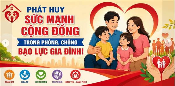 Chấm dứt bạo lực gia đình, vun đắp yêu thương 
