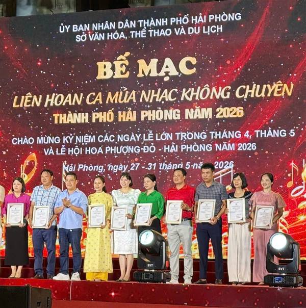 Đội văn nghệ xã Bắc Thanh Miện đạt giải B tại liên hoan ca múa nhạc không chuyên thành phố năm 2026
