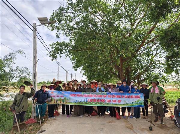 Xã Bắc Thanh Miện ra quân hưởng ứng phong trào tào dân chung tay bảo vệ môi trường, vì một Việt Nam Xanh- Sạch - Đẹp
