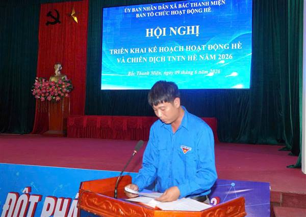 Ban tổ chức hoạt động hè xã Bắc Thanh  Miện triển khai kế hoạch hoạt động hè và chiến dịch thanh niên tình nguyện năm 2026
