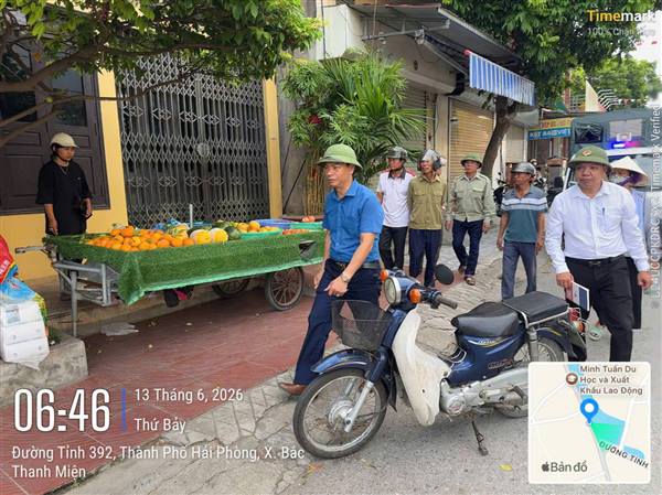 Bắc Thanh Miện ra quân giải toả vi phạm hành lang an toàn giao thông 
