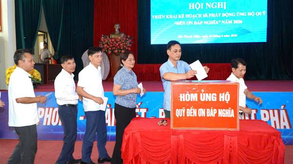 Bắc Thanh Miện triển khai kế hoạch và phát động ủng hộ quỹ " Đền ơn đáp nghĩa" năm 2026

