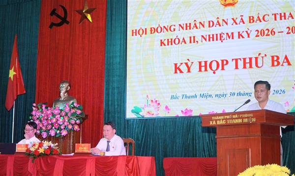 Hôj đồng nhân dân xã Bắc Thanh Miện khoá II, nhiệm kỳ 2026-2031 tổ chức thành công kỳ họp thứ III
