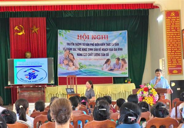 Trạm Y tế xã Bắc Thanh Miện tổ chức truyền thông về chăm sóc sức khoẻ sinh sản và kế hoạch hoá gia đình 
