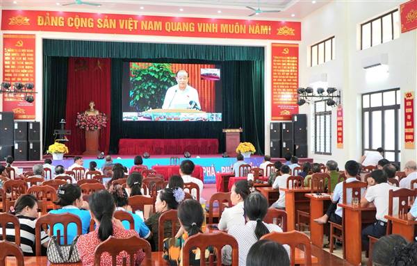 Bắc Thanh Miện dự Hội nghị trực tuyến tiếp xúc cử tri trước kỳ họp thứ 2, Quốc hội khoá XVI
