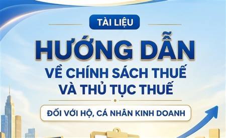 Hướng dẫn về chính sách thuế và thủ tục thuế đối với Hộ, Cá nhân kinh doanh