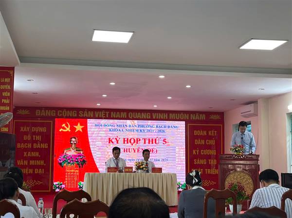 kết quả kỳ họp thứ 5 (Kỳ họp chuyên đề) năm 2025 HĐND phường khóa I, nhiệm kỳ 2021-2026.