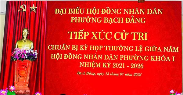 Kế hoạch tiếp xúc cử tri kỳ họp thường lệ giữa năm 2025 HĐND phường khóa I, nhiệm kỳ 2021 - 2026