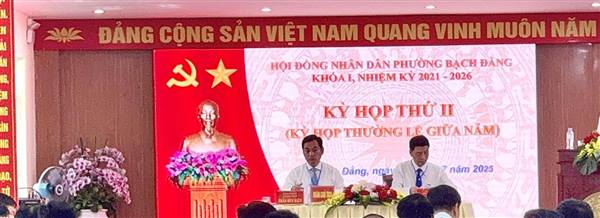 HỘI ĐỒNG NHÂN DÂN PHƯỜNG BẠCH ĐẰNG TỔ CHỨC KỲ HỌP THỨ 2 (THƯỜNG LỆ GIỮA NĂM)