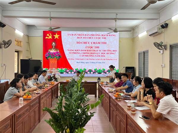 Quyết định công nhận và cấp giấy chứng nhận cho học sinh có sản phẩm đạt giải tại Cuộc thi “ Sáng kiến bảo đảm trật tự trường học về phòng, chống bạo lực học đường” cấp phường năm 2026
