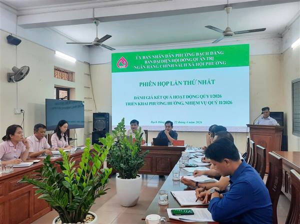 HỌP BAN ĐẠI DIỆN HỘI ĐỒNG QUẢN TRỊ NGÂN HÀNG CHÍNH SÁCH XÃ HỘI PHƯỜNG