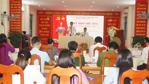Thông báo kết quả kỳ họp thứ 2 (kỳ họp chuyên đề) HĐND phường khóa II, nhiệm kỳ 2026-2031