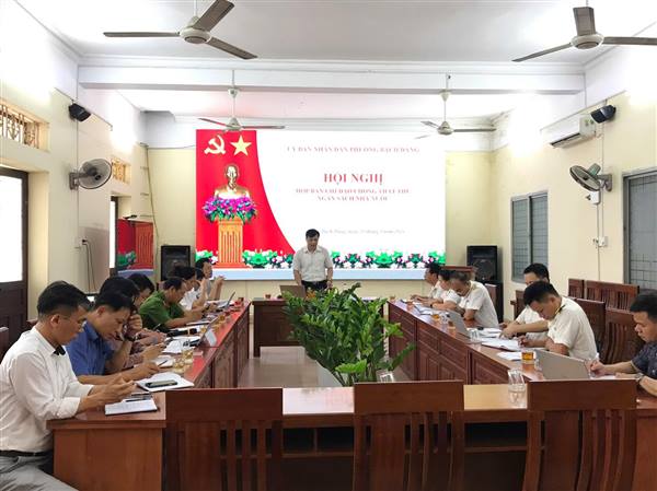 HỘI NGHỊ BAN CHỈ ĐẠO CHỐNG THẤT THU NGÂN SÁCH NHÀ NƯỚC TRÊN ĐỊA BÀN PHƯỜNG BẠCH ĐẰNG