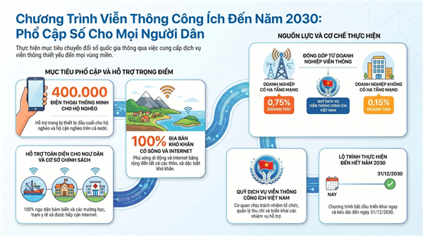 Phấn đấu 100% hộ nghèo, hộ cận nghèo cả nước có nhu cầu được hỗ trợ sử dụng dịch vụ truy nhập Internet