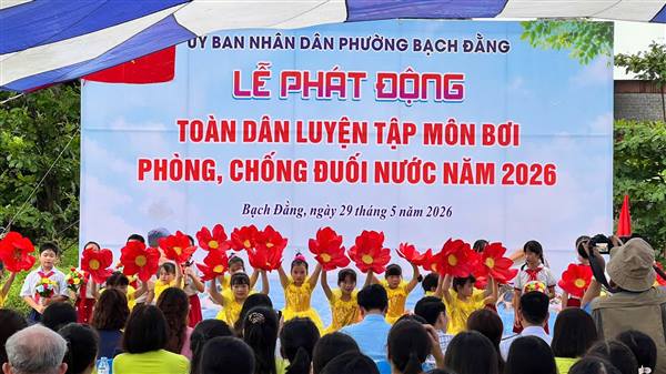 PHƯỜNG BẠCH ĐẰNG PHÁT ĐỘNG TOÀN DÂN LUYỆN TẬP BƠI, PHÒNG CHỐNG ĐUỐI NƯỚC NĂM 2026