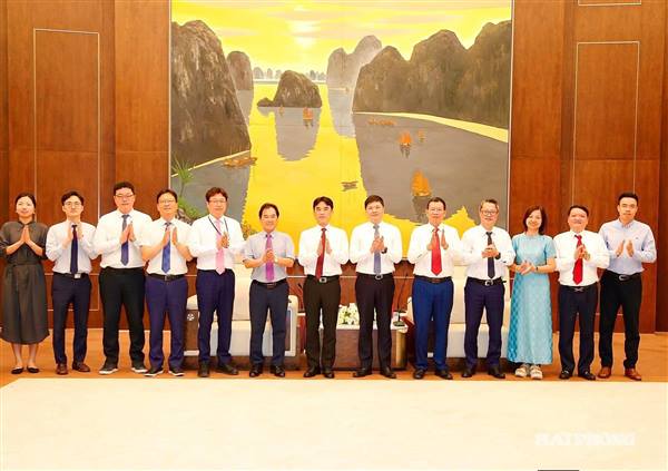 HẢI PHÒNG THÚC ĐẨY HỢP TÁC VỚI ĐỐI TÁC HÀN QUỐC 