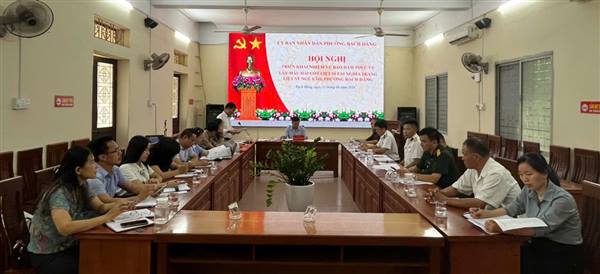 PHƯỜNG BẠCH ĐẰNG TRIỂN KHAI CÔNG TÁC LẤY MẪU HÀI CỐT LIỆT SĨ CHƯA XÁC ĐỊNH THÔNG TIN TẠI CÁC NGHĨA TRANG LIỆT SĨ TRÊN ĐỊA BÀN PHƯỜNG