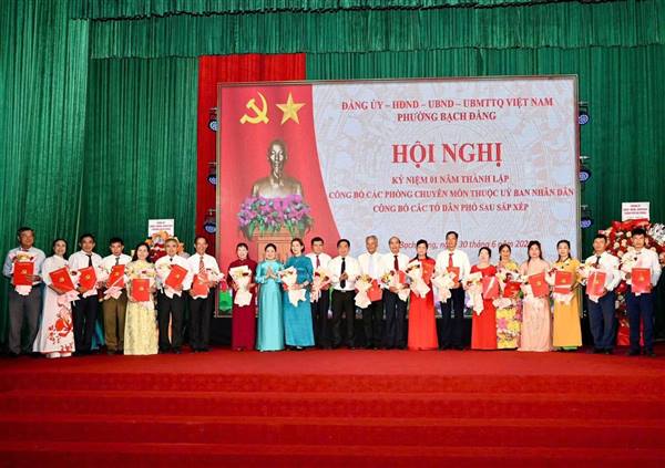 BỘ MÁY TỔ DÂN PHỐ PHƯỜNG BẠCH ĐẰNG MỚI THÀNH LẬP, BẮT ĐẦU HOẠT ĐỘNG TỪ 01/7/2026