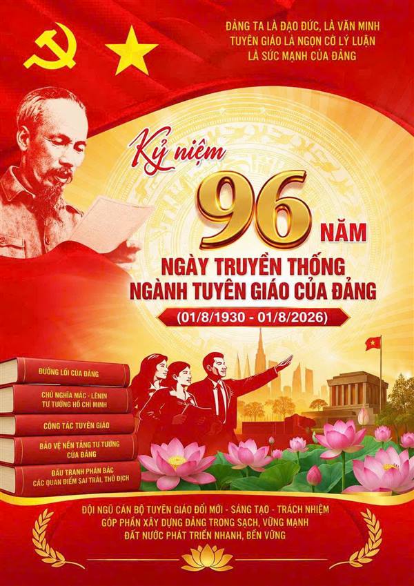 96 NĂM – CHẶNG ĐƯỜNG VẺ VANG, TỰ HÀO CỦA CÔNG TÁC TUYÊN GIÁO CỦA ĐẢNG