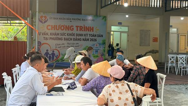 NHÂN DÂN KHU VỰC GIA ĐỨC, PHƯỜNG BẠCH ĐẰNG TÍCH CỰC THAM GIA KHÁM  SỨC KHỎE NĂM 2026