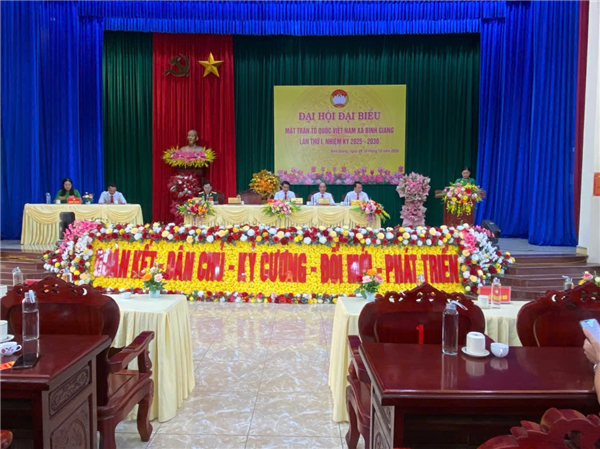 Đại hội Đại biểu MTTQ xã Bình Giang lần thứ I, nhiệm kỳ 2025-2030 hoàn thành phiên thứ nhất