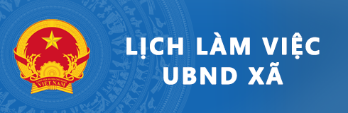 Lịch làm việc LĐ UBND xã từ 26/01 đến 01/02/2026