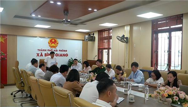 Xã Bình Giang tổ chức hội nghị ban chấp hành Đảng bộ xã lần thứ 6