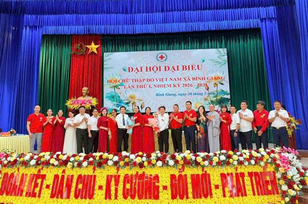 ĐẠI HỘI ĐẠI BIỂU HỘI CHỮ THẬP ĐỎ XÃ BÌNH GIANG LẦN THỨ I, NHIỆM KỲ 2026 – 2031