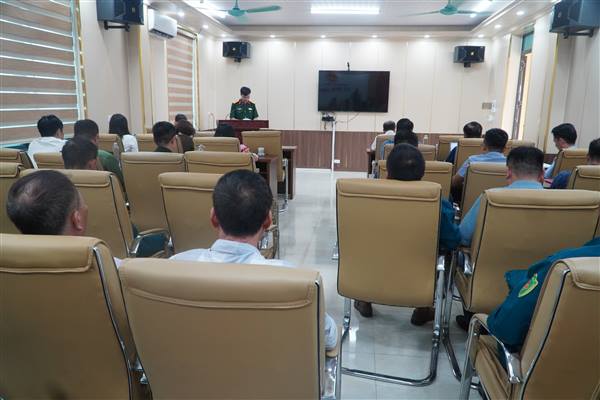 Xã Bình Giang tổ chức Hội nghị hiệp đồng, giao nhiệm vụ diễn tập phòng thủ dân sự năm 2026