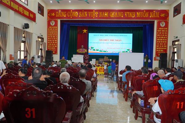 Xã Bình Giang tổ chức thu nhận mẫu sinh phẩm AND thân nhân liệt sĩ chưa xác định danh tính