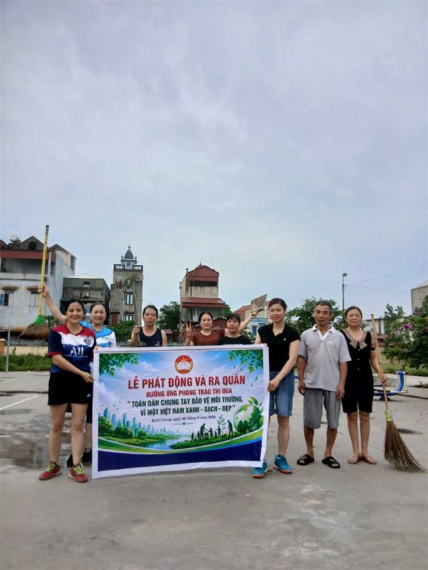 XÃ BÌNH GIANG HƯỞNG ỨNG NGÀY MÔI TRƯỜNG THẾ GIỚI 05/6