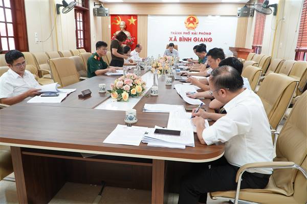 XÃ BÌNH GIANG TỔ CHỨC HỘI NGHỊ HỌP ỦY VIÊN UBND TRIỂN KHAI NHIỆM VỤ THÁNG 7 NĂM 2026