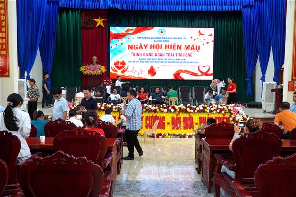 Bình Giang hiến máu tình nguyện - nghĩa cử cao đẹp, lan tỏa yêu thương 