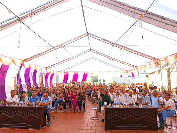 Thôn Kim Quan, xã Cẩm Giang tổ chức thành công Hội nghị bầu cử trưởng thôn nhiệm kỳ 2024-2027