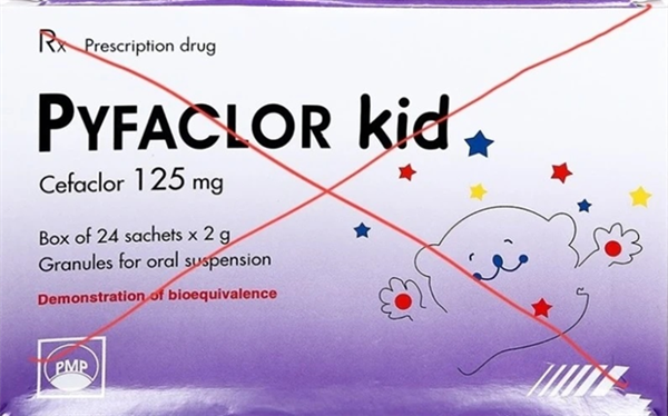 UBND xã Cẩm Giang Thông báo về việc thu hồi Cốm pha hỗn dịch uống Pyfaclor Kid, Số đăng ký lưu hành: VD-26427-17 