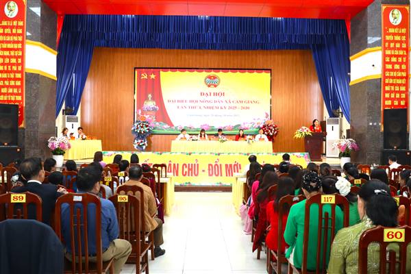 Hội Nông dân xã Cẩm Giang tổ chức thành công Đại hội Đại biểu lần thứ nhất, nhiệm kỳ 2025–2030