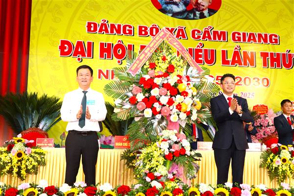 Đại hội Đại biểu đảng bộ xã Cẩm Giang lần thứ I, nhiệm kỳ 2025 – 2030 thành công tốt đẹp!