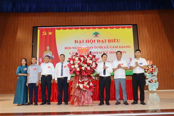Đại hội đại biểu Hội Người cao tuổi xã Cẩm Giang lần thứ I, nhiệm kỳ 2026–2031 thành công tốt đẹp