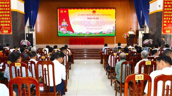 Xã Cẩm Giang triển khai các nhiệm vụ trọng tâm tháng 6 năm 2026
