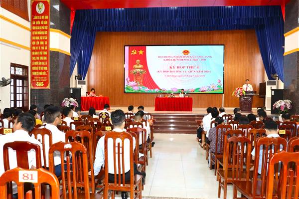 Hội đồng nhân dân xã Cẩm Giang tổ chức Kỳ họp thứ tư (Kỳ họp thường lệ giữa năm 2026)