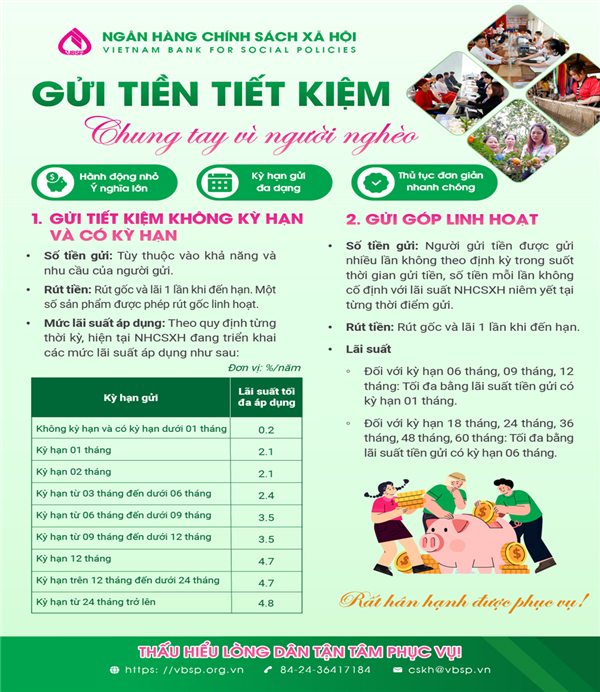 GỬI TIỀN TIẾT KIỆM – CHUNG TAY VÌ NGƯỜI NGHÈO