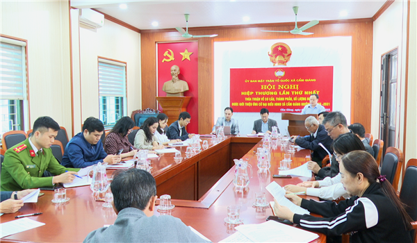 Cẩm Giàng hiệp thương lần thứ nhất thỏa thuận về cơ cấu thành phần, số lượng ứng cử đại biểu HĐND xã, nhiệm kỳ 2026 - 2031