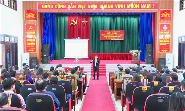 Cẩm Giàng phổ biến, quán triệt Nghị quyết Đại hội Đảng bộ thành phố Hải Phòng lần thứ I và Chỉ thị 50 của Ban Bí thư