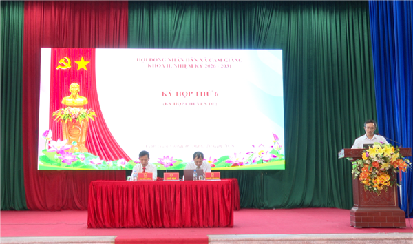 HĐND xã Cẩm Giàng thông qua Nghị quyết về việc điều chỉnh, phân bổ vốn đầu tư công năm 2026