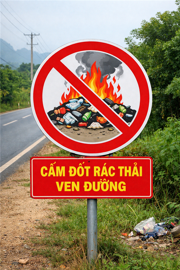 Cẩm Giàng tăng cường quản lý, ngăn chặn tình trạng đốt rác thải trái phép 