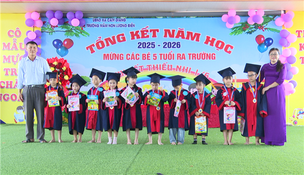 Trường Mầm non Lương Điền tổng kết năm học 2025–2026 và chia tay trẻ 5 tuổi